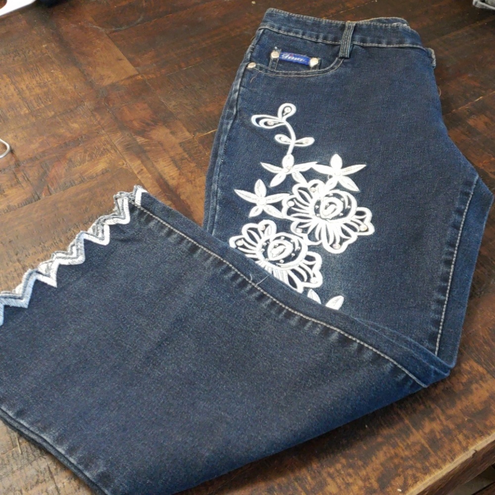 Gina Dark blue crop jeans